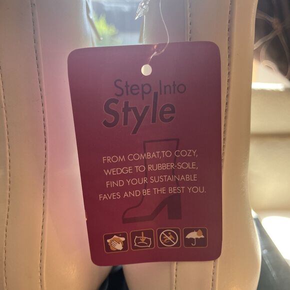 Hawkwell Women's Platform Grunge Chelsea Boots High Heel Square Toe Size 10 - Picture 6 of 14